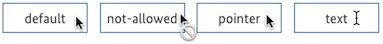 Screenshot der im folgenden genannten Cursor.