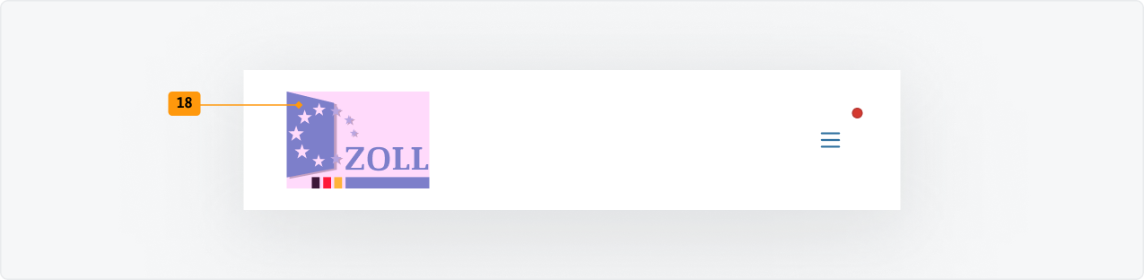 Visualisierung der CSS-Regeln zu Ziffer 18 aus der folgenden Tabelle.