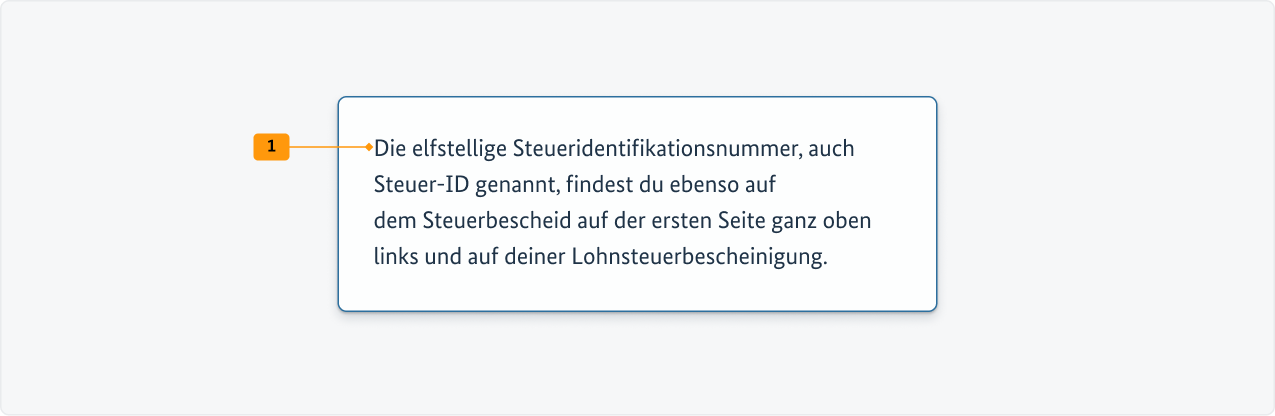 Visualisierung der CSS-Regeln zu Ziffer 1 aus der folgenden Tabelle.
